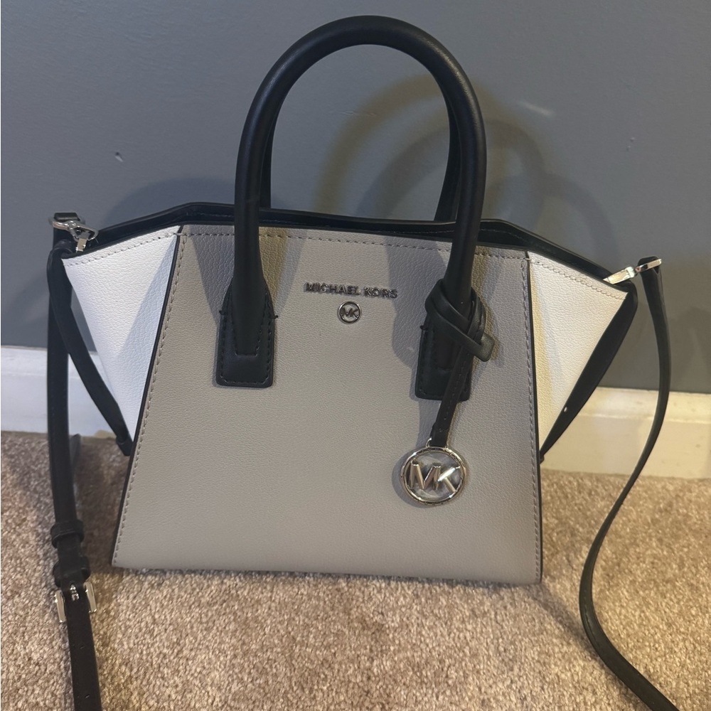 Michael Kors Black and White Satchel